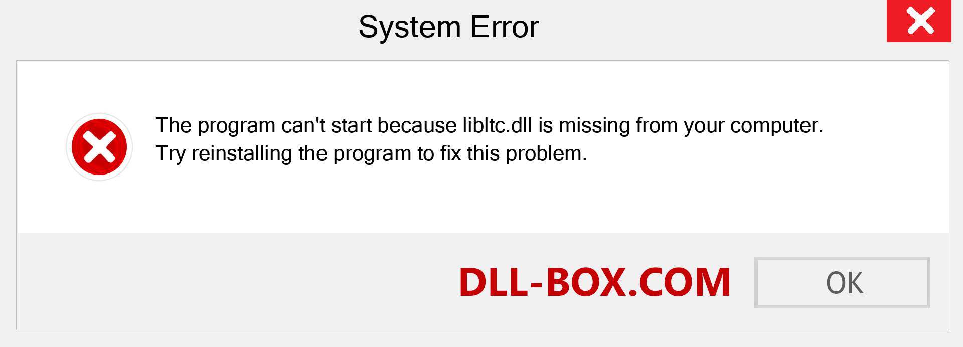  libltc.dll file is missing?. Download for Windows 7, 8, 10 - Fix  libltc dll Missing Error on Windows, photos, images