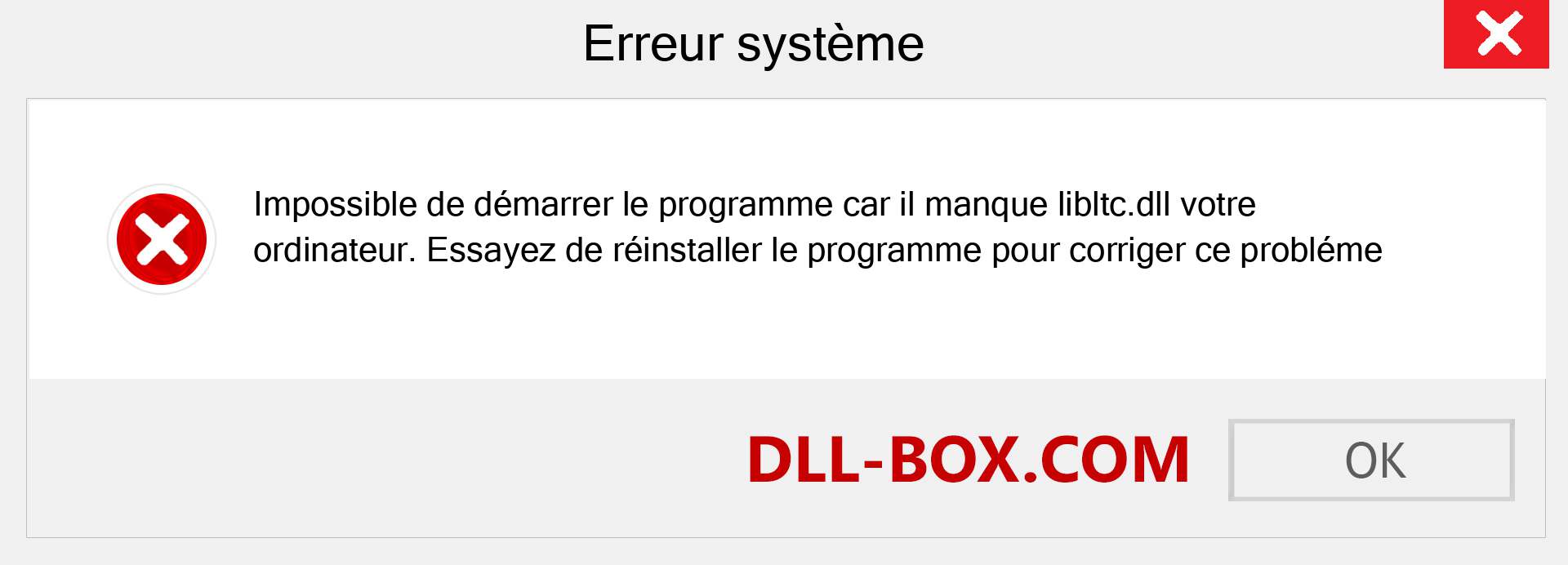 Le fichier libltc.dll est manquant ?. Télécharger pour Windows 7, 8, 10 - Correction de l'erreur manquante libltc dll sur Windows, photos, images